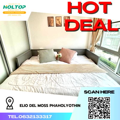 เช่าคอนโด ตลาดบางบัว : #R1375 ให้เช่า Elio Del Moss Phaholyothin 