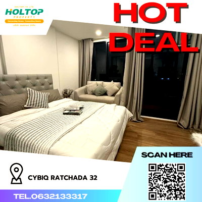 คอนโดให้เช่า : #R1377 ให้เช่า Cybiq Ratchada 32 
