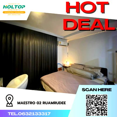 คอนโดให้เช่า : #R1374 ให้เช่า Maestro 02 Ruamrudee 