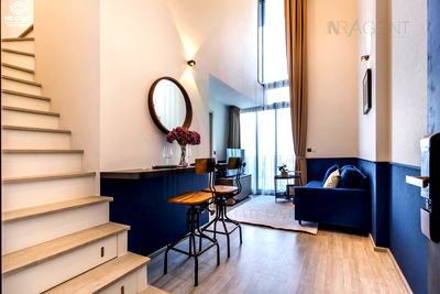 คอนโดให้เช่า : ให้เช่าคอนโด เดอะ ไลน์ สุขุมวิท 101 อาคาร 1 ชั้น 37 Duplex ขนาด 42 ตรม ใกล้ รร.พิพัฒนา