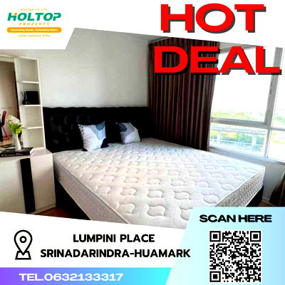 คอนโดให้เช่า : #S1421 ให้เช่า Lumpini Place Srinagarindra-Huamark