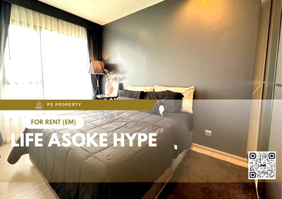 Condos for rent : For rent 📍 Life Asoke Hype 📍 Fully furnished and electrical appliances, near Airport Link Makkasan.