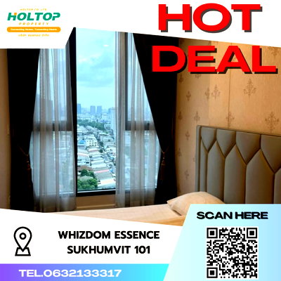 คอนโดให้เช่า : #S1516 ให้เช่า Whizdom Essence Sukhumvit101