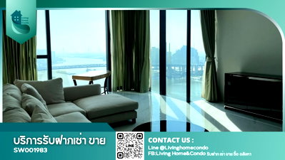ขายคอนโด : For sale Canapaya Residences บนถนนพระราม 3 สาทร  วิวแม่น้ำเจ้าพระยา Best sunset view - SW001983