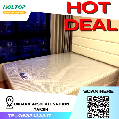 คอนโดให้เช่า : #R1476 ให้เช่า Urbano Absolute Sathon-Taksin   เออร์บาโน่ แอบโซลูท สาทร-ตากสิน รูปแบบห้อง 1 ห้องนอน 1 ห้องน้ำ  ขนาดห้อง 38 ตรม. ชั้น 18