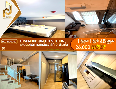 Condos for rent : DL24120202 Condo for rent, Landmark @MRTA Station  near -, ready to move in, call urgently 0653619502 LineID @897iyzll