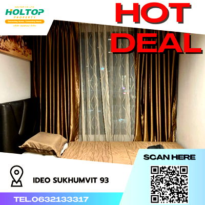 Condos for rent BTS On Nut : #S1545 For Rent IDEO Sukhumvit93