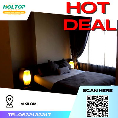 คอนโดให้เช่า : #R1490 ให้เช่า M Silom   เอ็ม สีลม  รูปแบบห้อง 1 ห้องนอน 1 ห้องน้ำ  ขนาดห้อง 47 ตรม. ชั้น 11