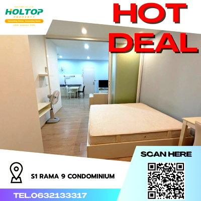 คอนโดให้เช่า : #R1530 ให้เช่า S1 Rama 9 Condominium