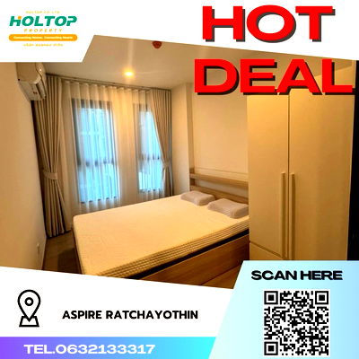 Condos for rent พหลโยธิน 35 : #R1532 For rent   Aspire Ratchayothin 