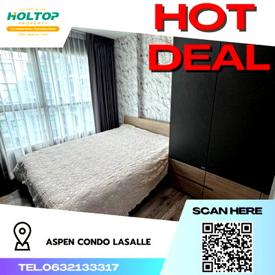 คอนโดให้เช่า : N #R1593 ให้เช่า Aspen Condo Lasalle 