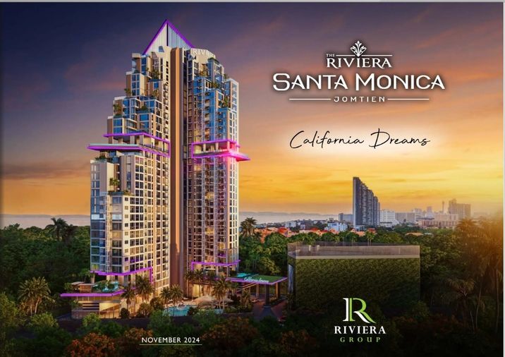 โครงการสุดหรูที่ตั้งอยู่ในหาดจอมเทียน The Santa Monica ซึ่งเป็นโครงการคุณภาพจาก The Riviera Group