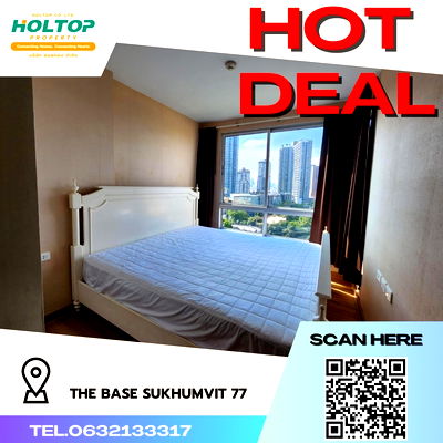 คอนโดให้เช่า : #R1567 ให้เช่า THE BASE Sukhumvit 77   เดอะ เบส สุขุมวิท 77 รูปแบบห้อง 1 ห้องนอน 1 ห้องน้ำ  ขนาดห้อง 32 ตรม. ชั้น 10