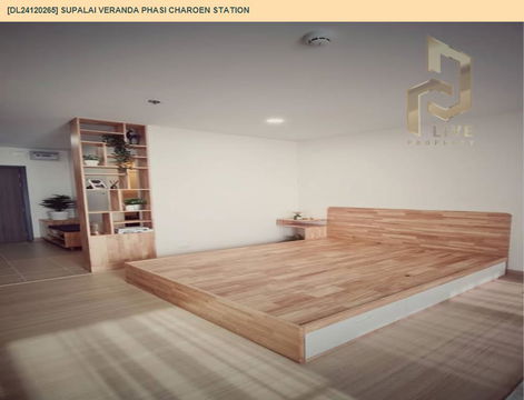 DL24120265 Condo for rent, Supalai Veranda Phasi Charoen Station near MRT ภาษีเจริญ, ready to move in, call urgently 0656133286 LineID @655ebbvc