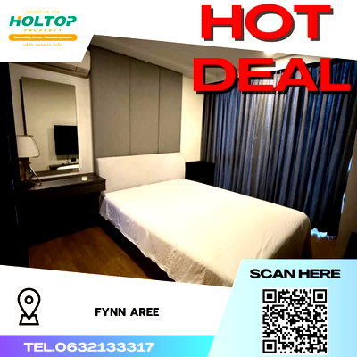 Condos for rent : #R1574 For rent FYNN Aree  FYNN Aree (Phaya Thai) Room type 2 bedrooms, 2 bathrooms Room size 54 sq m. 3rd floor