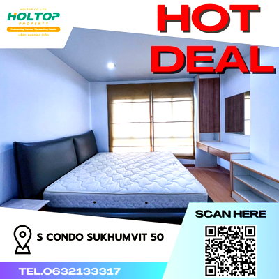 คอนโดให้เช่า : #S1571  ให้เช่า S Condo Sukhumvit50