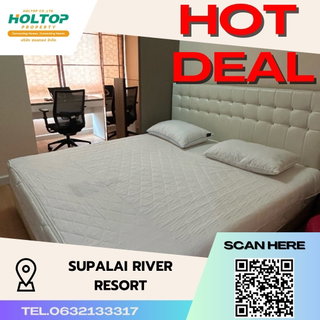 รูปภาพ #S1598 ให้เช่า Supalai River Resort ศุภาลัย ริเวอร์ รีสอร์ท รูปแบบห้อง 1 ห้องนอน 1 ห้องน้ำ ชั้น16 ขนาด53.5ตรม