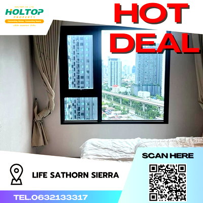 Condos for rent : #S1621 For rent Life Sathorn Sierra   Life Sathorn Sierra Room type 1 bedroom 1 bathroom  17th floor, size 32 sq m 