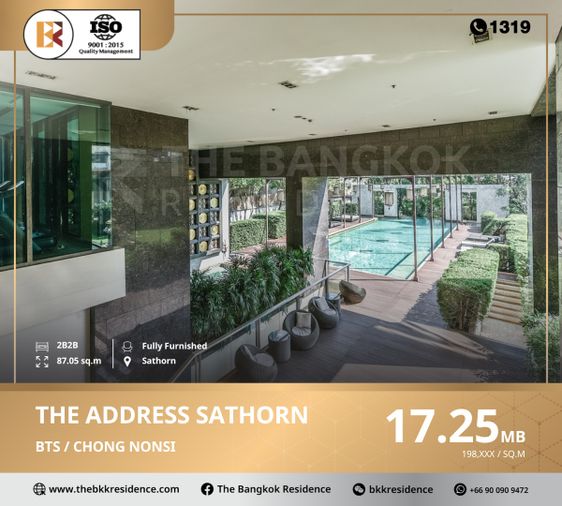 Prime location - the address sathorn 12, near bts chong nonsi