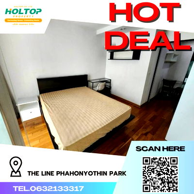 Condos for rent : #R1702 For rent THE LINE Phahonyothin Park   Room type 1 bedroom 1 bathroom  Room size 25 sq m. 18th floor