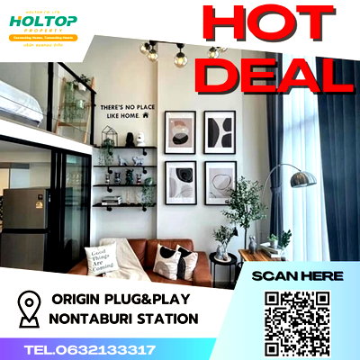 Condos for rent : #S1708 For Rent Origin Plug & Play Nontaburi
