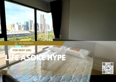 Condos for rent : For rent ✨ Life Asoke Hype ✨ near MRT Rama 9, complete with furniture and electrical appliances.