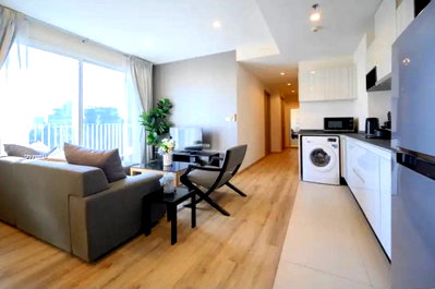Condos for rent : LTH11389-HQ by Sansiri FOR RENT Size 75 sqm. 2 beds 2 baths Near BTS Thong Lor Station ONLY 60K/Month