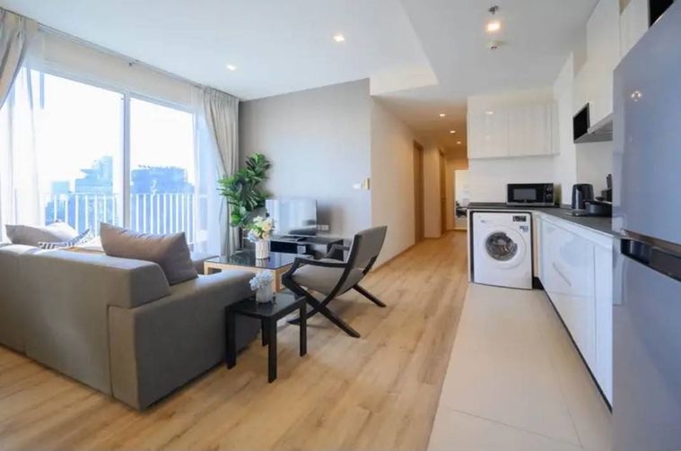LTH11389-HQ by Sansiri FOR RENT Size 75 sqm. 2 beds 2 baths Near BTS Thong Lor Station ONLY 60K/Month