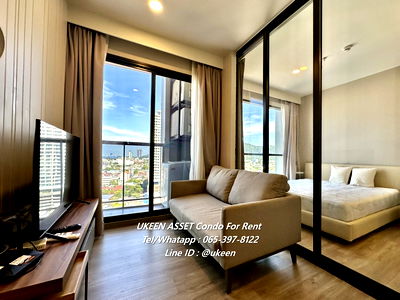 Condos for rent Kasetsart University Si Racha Campus : UK01-111 Condo for rent in Sriracha KEEN CENTRE SRIRACHA : Free! Cleaning service 2 times a week , 1 Bed 35 sq m. 19th floor | Only 16,000 baht/month 