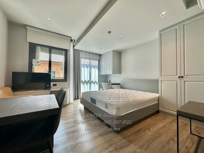 ให้เช่าคอนโด Chamonix Condo ชาโมนิกซ์ ราคา 6,900 บาท แบบสตูดิโอ ขนาด  25 ตรม. ฝั่งเดียววกับม.เกษตร ศรีราชา