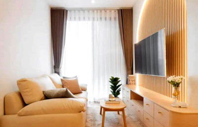 Condos for rent : P581 Condo for rent Maru Eakkamai2, ​​2 ​​bedrooms, built-in room, beautifully decorated, fully furnished, ready to move in