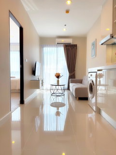 รูปภาพ P572 Condo for rent The Sky Sukhumvit, brand new room, near the BTS, fully furnished, has a washing machine, ready to move in