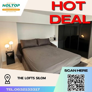 รูปภาพ #S1752 For rent The Lofts Silom The Lofts Silom Duplex room type 1 bedroom 1 bathroom 15th floor, size 47 sq m
