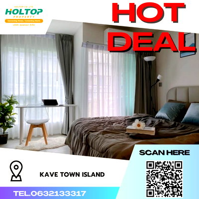 Condos for rent :  #R1760 For rent Kave Town Island   Room type 1 bedroom 1 bathroom  Room size 24.2 sq m. 3rd floor, Building C