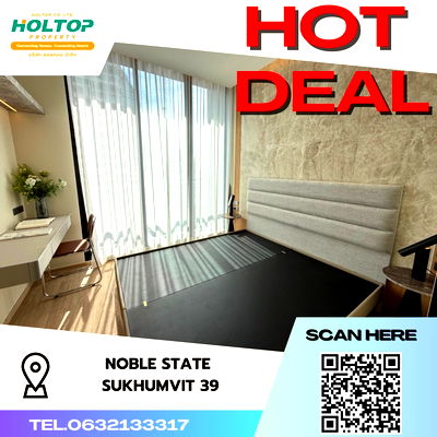 Condos for rent : #S1770 For rent Noble State Sukhumvit 39  Noble State Sukhumvit 39 Room type 1 bedroom 1 bathroom Size 42 sq m