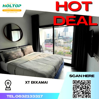 Condos for rent : #S1768 For rent XT Ekkamai  XT Ekkamai Room type 2 bedrooms, 2 bathrooms 9th floor, size 54 sq m