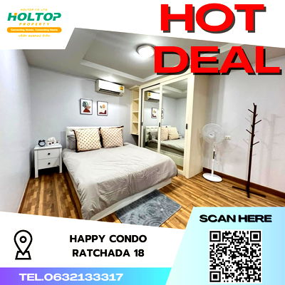 Condos for rent : #S1783 For Rent Happy   Condo Ratchada 18