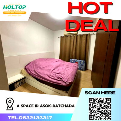 เช่าคอนโด โฮมโปร พลัส เพลินจิต : #R1779 ให้เช่า A Space ID Asok-Ratchada 