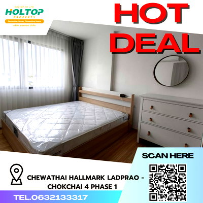คอนโดให้เช่า : #R1856 ให้เช่า Chewathai Hallmark Ladprao - Chokchai 4 Phase 1 