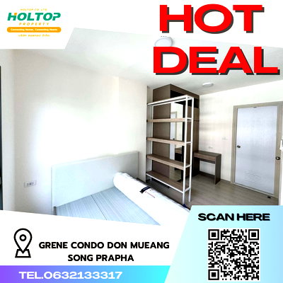 Condos for rent Ozone One Market : #R1854  For rent Grene Condo Don Mueang-Song Prapha 