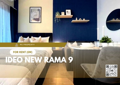 Condos for rent : For rent 📍 IDEO Rama 9 - Asoke 📍 near MRT Rama 9, complete with furniture and electrical appliances.