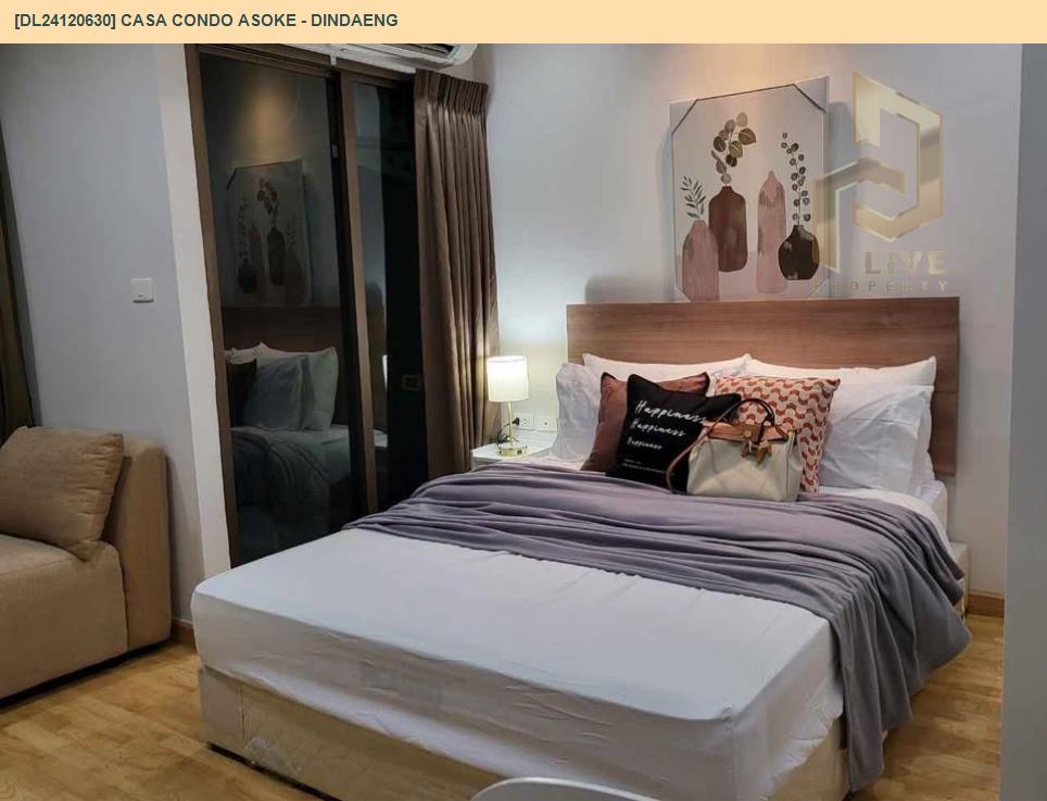 picture DL24120630 Condo for rent, Casa Condo Asoke - Dindaeng near MRT พระราม 9, ready to move in, call urgently 0638692663 LineID @534wlwof - 2/6