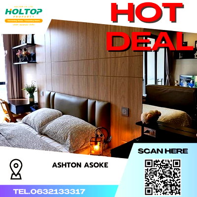 Condos for rent : #S1905 For rent Ashton Asoke  Ashton Asoke Room type 1 bedroom 1 bathroom 18th floor, size 34 sq m