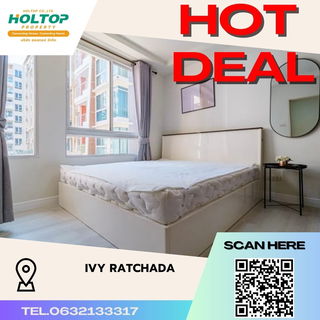 รูปภาพ #S1908 ให้เช่า Ivy ratchada ไอวี่ รัชดา รูปแบบห้อง 1 ห้องนอน 1 ห้องน้ำ ชั้น2 ขนาด35ตรม ตึกA