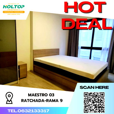 คอนโดให้เช่า : #S1939 ให้เช่า Maestro 03 Ratchada-Rama9