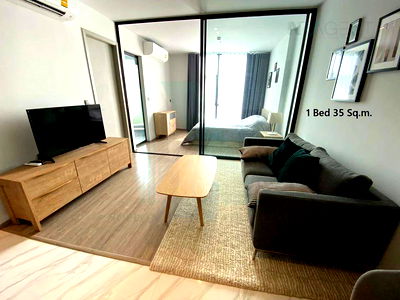 คอนโดให้เช่า : ให้เช่าคอนโด ริทึ่ม เอกมัย อาคาร 1 ชั้น 19 1 ห้องนอน ขนาด 35.00 ตรม ใกล้ BTS เอกมัย