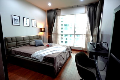 คอนโดให้เช่า : ให้เช่าดิแอดเดรส ชิดลม | The Address Chidlom 80 ตร.ม. 2 ห้องนอน ห้องใหญ่น่าอยู่ใกล้ BTS-ชิดลม | Chidlom