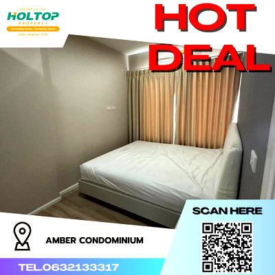 Condos for rent : #R1921 For rent Amber Condominium  Room type 1 bedroom 1 bathroom Room size 35 sq.m. 16th floor