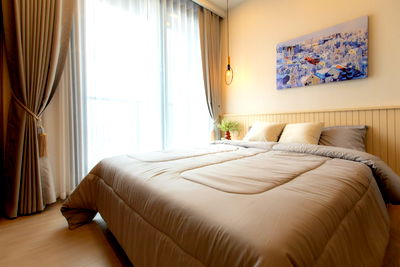Condos for rent : One9Five Asoke Rama9 For Rent Nice Decoration , 1 Bedroom 1 Bathroom, 27 Sqm , 18,000 Baht only   Line : @apopplace