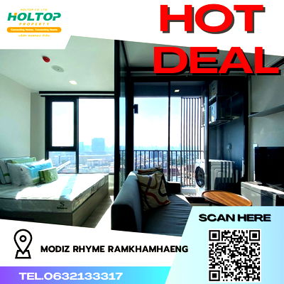 Condos for rent : #R1974  For rent Modiz Rhyme Ramkhamhaeng